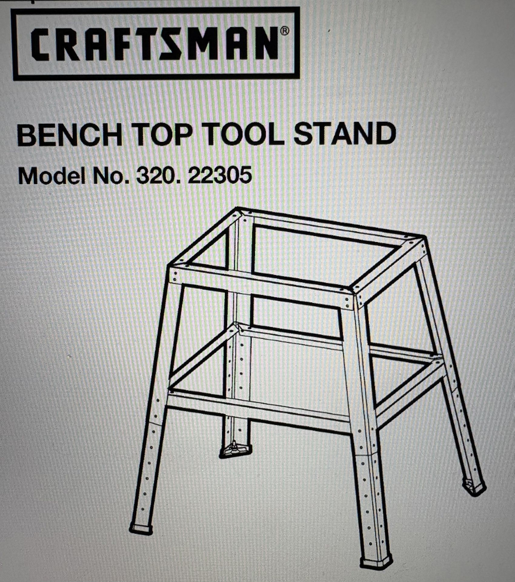 Craftsman Bench Top Tool Stand, new in box