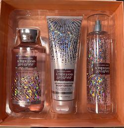 Brand New Bath And Body Works A Thousand Wishes Set