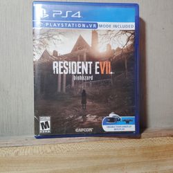 PS4 Resident Evil Biohazard 