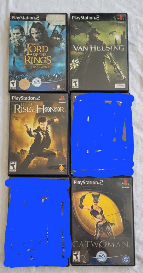 PS2. PlayStation2 games. $10 each
