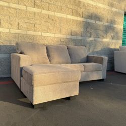 Heather Gray Sectonal Sofa with Reversible Chaise - Delivery Available!