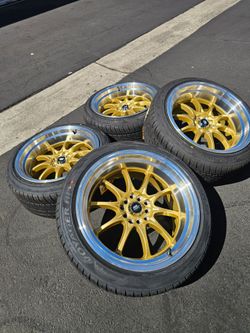 Wheels 17x9 5 lugs new rims and tires