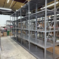 ⭐️ 8' Heavy Duty Industrial Adjustable 5 Tier Steel Shelving Unit for Garage or Warehouse ⭐️
