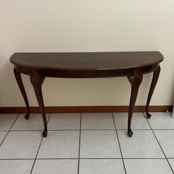 Solid Wood Brown Console Table 