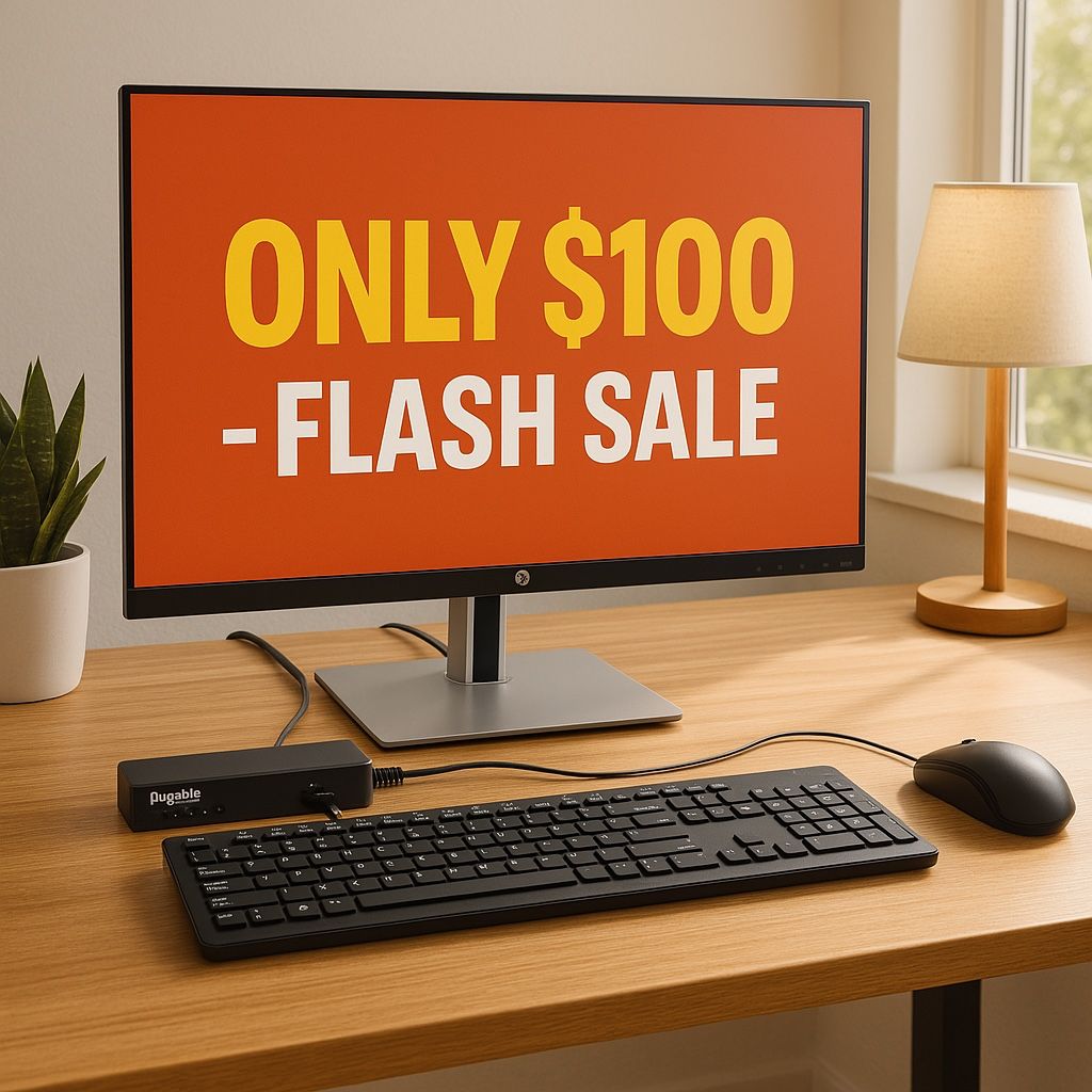 💻 HP EliteDisplay 23" Monitor + Dock + Keyboard/Mouse – Great Deal!-$100