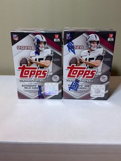 2026 Topps Flagship Football Hobby Box Lot of 2