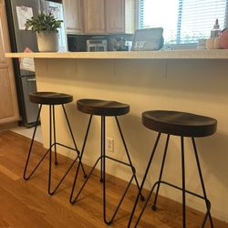 Bar Stools 3 Pcs