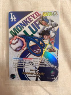 2025 dodgers x one piece luffy card