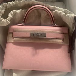 Hermès Mini Kelly Epsom 18cm Pink