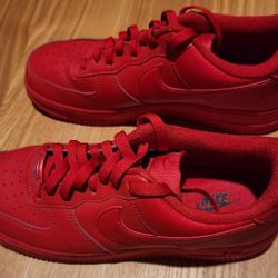 Nike Air Force 1 Low Top Red Sneakers Men's Size 10.5