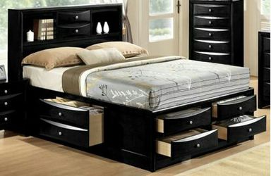 Brand new new queen storage bed frame with 6 drawers