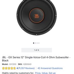 JBL 12” Subwoofer 
