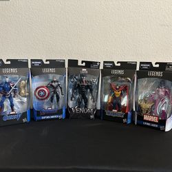 Marvel Action Figures/ Captain America and Venom