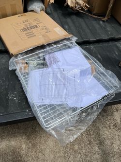 Pull out metal shelf
