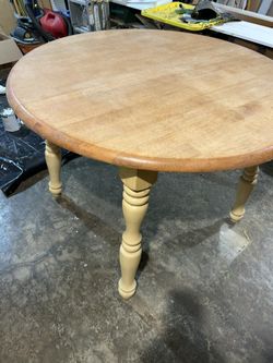 Solid Wood Round Table