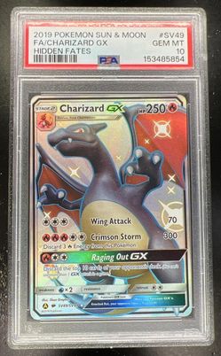 2019 Pokemon SM Hidden Fates #SV49/SV94 CHARIZARD GX PSA 10