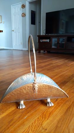 Rustic metal fire log