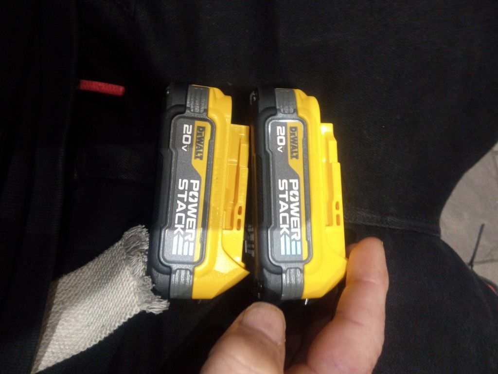 2 DeWalt Power Stack Batteries