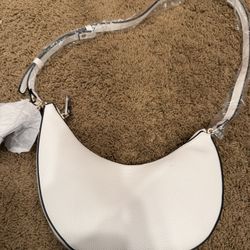 Cute White Bag With Small Attached Coin Purse