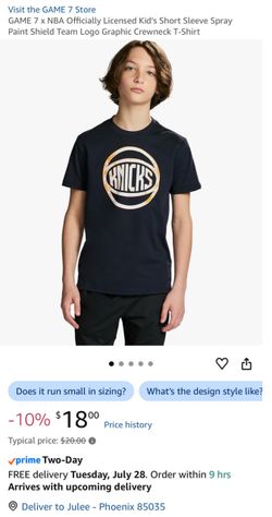 GAME 7 NBA Knicks Kids Graphic T-Shirt