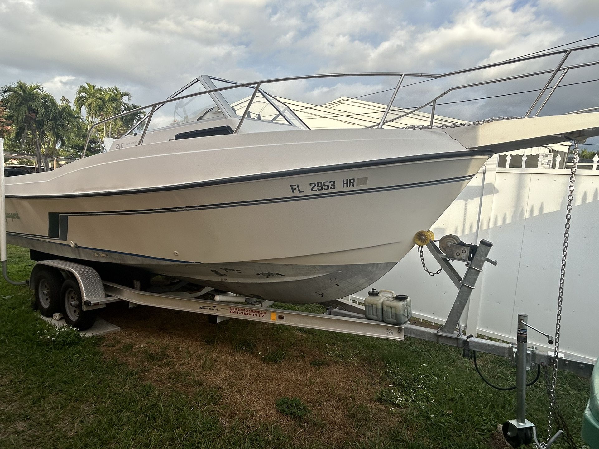 Boat Aquasport 21 Ft Very Good Condition! No Motor