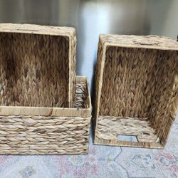 3 baskets to organize
 