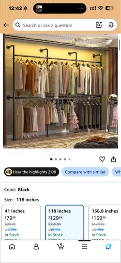 Retail clothing rack
