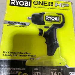 RYOBI 18V Brushless Impact Wrench
