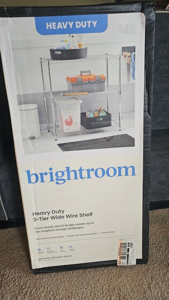 3 Tier wide wire shelf