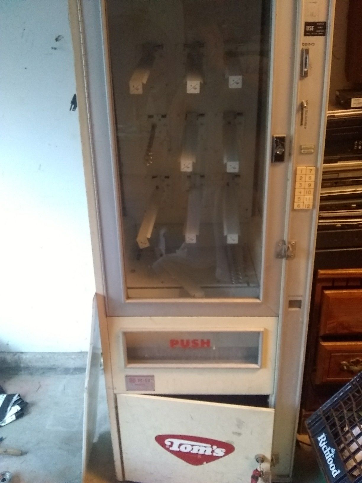 Vintage TOMS VENDING SNACK MACHINE