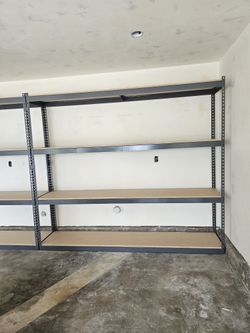 Garage Shelving 96 in W x 18 in D 4 Tier Storage Rack Similar To Uline Delivery Available