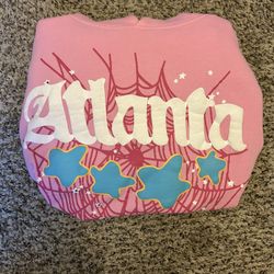 Sp5der Atlanta Pink Hoodie 