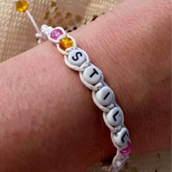 STILL INTO YOU Paramore Beaded Bracelet - Adjustable Handmade - Haley Williams