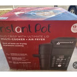 New, Instant Pot Duo Crisp Multi-Cooker with Ultimate Lid and Air Fryer