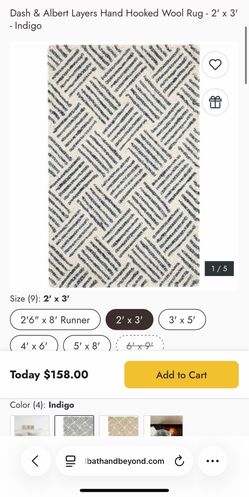 Dash & Albert Layers Hand Hooked Wool Rug