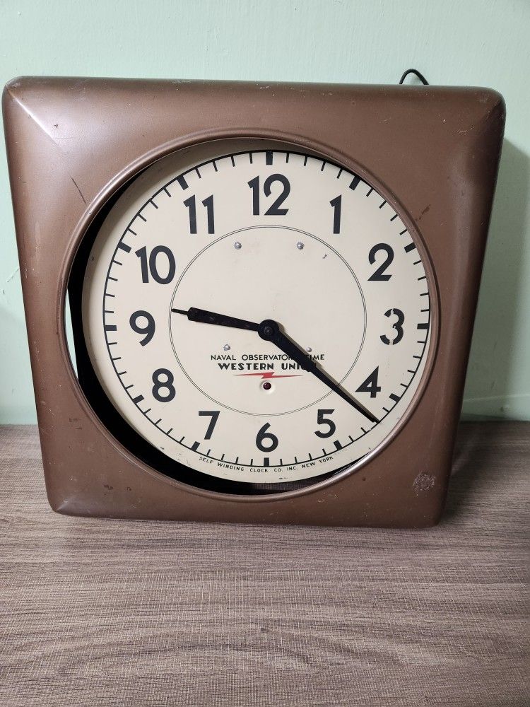 1940S NAVAL OBSERVATORY WESTERN UNION CLOCK