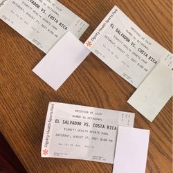 El Salvador Va Costa Rica Tickets