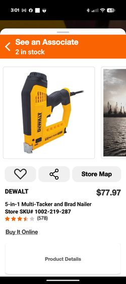 DEWALT 5-in-1 Multi-Tacker and Brad Nailer