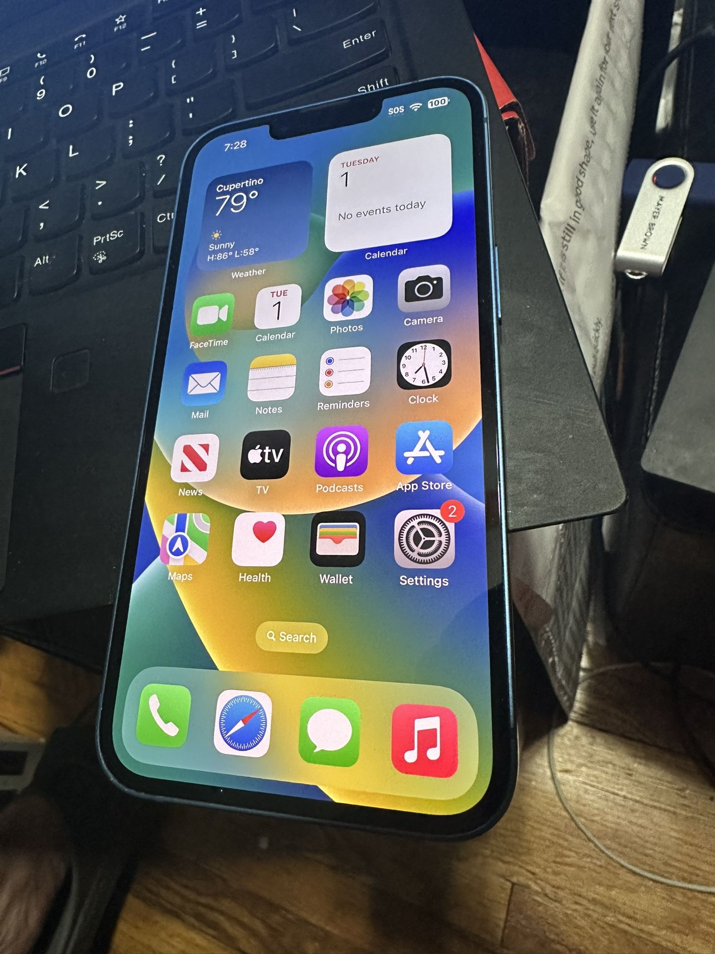 Blue iPhone 13 Unlocked 128g