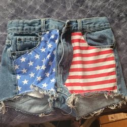 American Flag Shorts  Size X Small