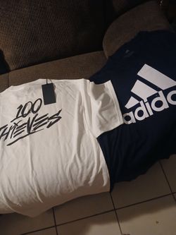 100 Thieves White Graphic T-Shirt with Tag