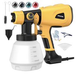 Brand New 1000W HVLP Paint Sprayer – Powerful, Adjustable, Furniture & Home Use