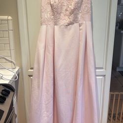 Oleg Cassini Long formal pink dress Size 10