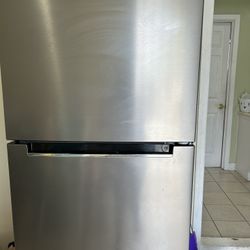 Grey Steel Fridge 