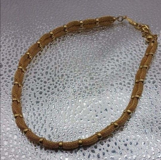 Trifari Goldtone choker Necklace 16 inch