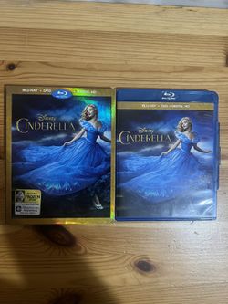 Disney Cinderella Blu-ray + DVD + Digital W/ Slipcover Used Good Condition $12 Meet Up In Irving @dfwgoods
