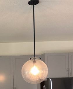 2 glass light fixtures