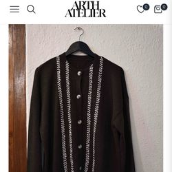 Merino Wool Cardigan - Sz Small - New With Tags - ARTH ATELIER