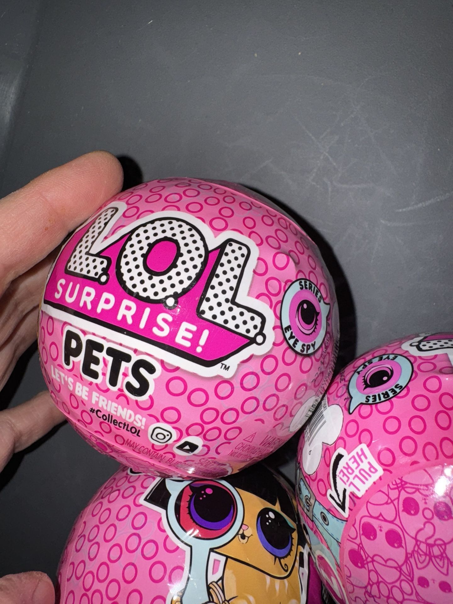 4 Lot L.O.L. Surprise Pets Eye Spy Series, 7 Surprises Inside - LOL Surprise