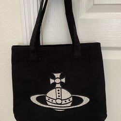 New Black Corduroy Tote Bag